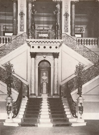 Nasjonalbibliotekets trapp, 1914 av Unbekannt