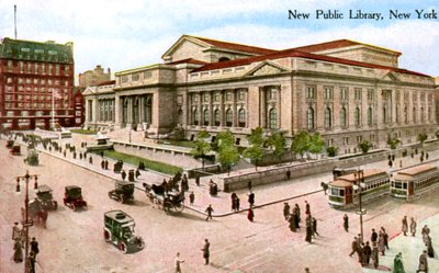 The New Public Library, New York, USA, 1910 av Unbekannt