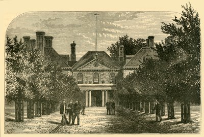 Det gamle huset, fra hoffet, 1898. av Unbekannt