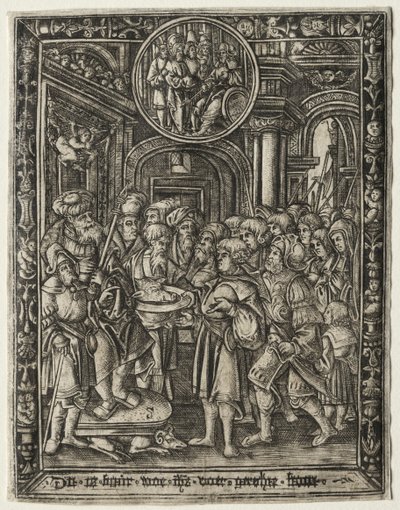 Den gamle kongen på hans trone, ca. 1520. av Unbekannt