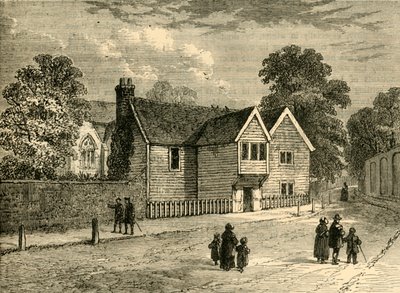 The Old Rectory, Stoke Newington, i 1858, c1876. av Unbekannt