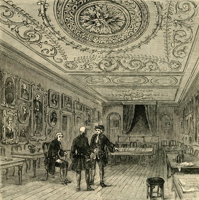 Das alte Zimmer bei Evans, 1881 von Unbekannt