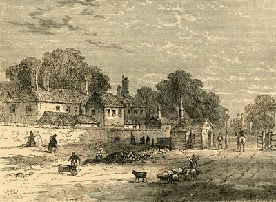 The Old Turnpike, Kensington, i 1820, c1876. av Unbekannt