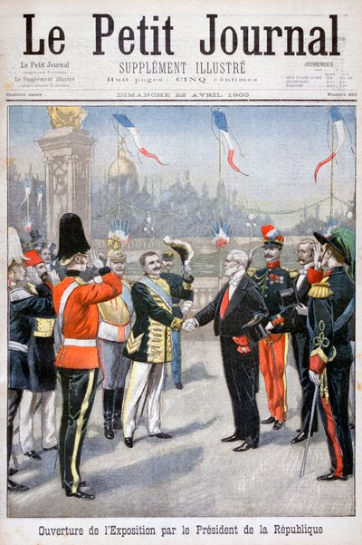 Åpningen av den universelle utstillingen av republikkens president, Paris, 1900 av Unbekannt
