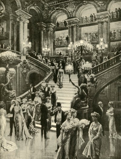 Operaen i Paris, 1910. av Unbekannt