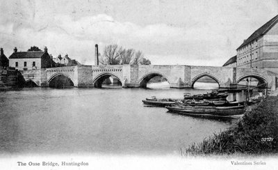 The Ouse Bridge, Huntingdon, Cambridgeshire, 1905 av Unbekannt