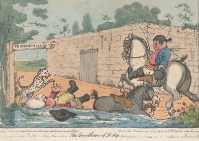 Styrtet av Dr. Slop Tristram Shandy, 1800-20. av Unbekannt