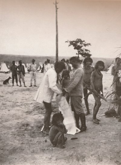 The Pacification of the Indians, 1914 av Unbekannt