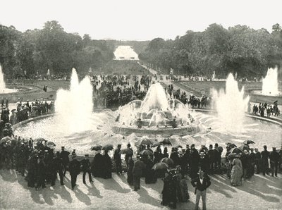 Slottsfontenene, Versailles, Frankrike, 1895. av Unbekannt