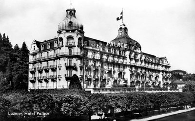 The Palace Hotel, Lucerne, Sveits, tidlig på 1900-tallet av Unbekannt