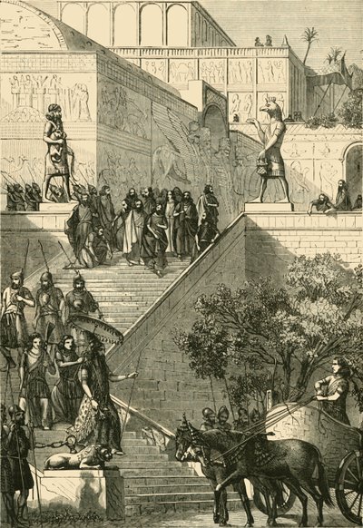 Kouyunjik-palasset, restaurert. Etter Layard, 1890. av Unbekannt