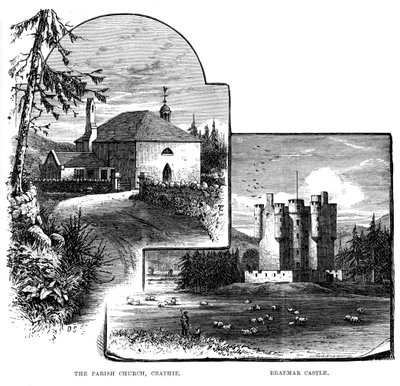 Parish Church, Crathie og Braemar Castle, Skottland, 1900 av Unbekannt