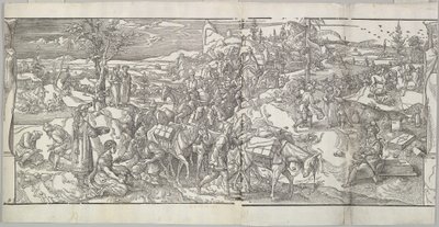 Passasjen til en karavane fra frisen Ces Moeurs et fachons de faire de Turcz Customs ..., 1553. av Unbekannt
