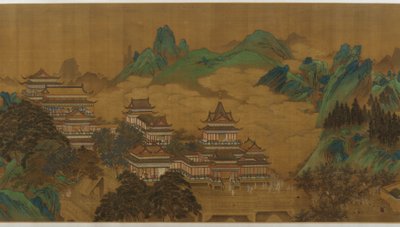 Ferskenfestivalen til dronningens mor av Vesten, Ming- eller Qing-dynastiet, 1600-1700-tallet. av Unbekannt