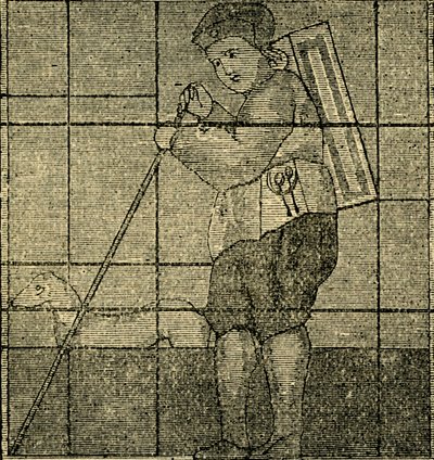 The Pedlar and his Dog, tidligere i Lambeth Church, c1878. av Unbekannt