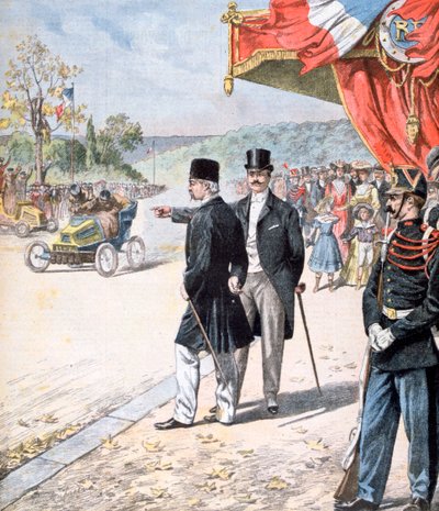 Den persiske Shah Mozzafar al-Din Shah Qajar i Frankrike, 1902 av Unbekannt