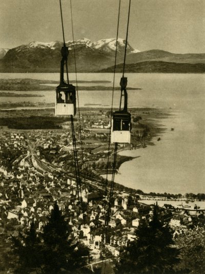 Pfänderbahn-taubanen, Bregenz, Østerrike, c1935. av Unbekannt