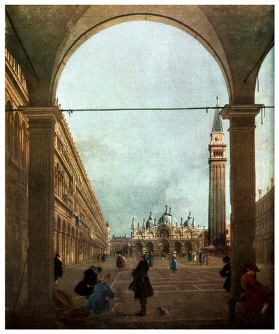 The Piazza, Venezia, c1756 1956 av Unbekannt