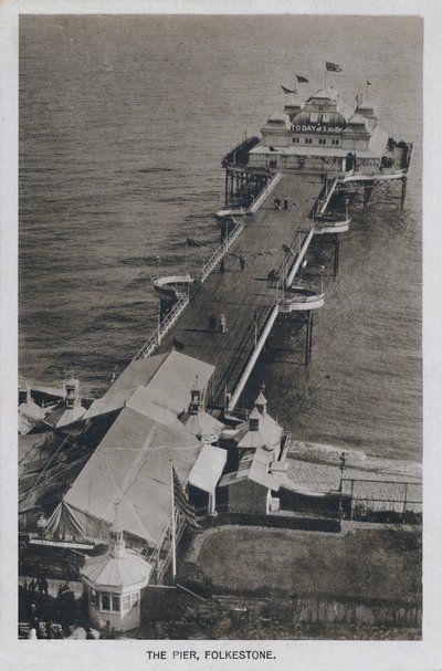 The Pier, Folkestone, slutten av 1800-begynnelsen av 1900-tallet av Unbekannt
