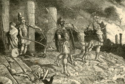 Plogen kjørt over Kartago-området, 1890. av Unbekannt