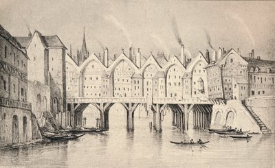 Pont St Michel i 1550, 1915 av Unbekannt