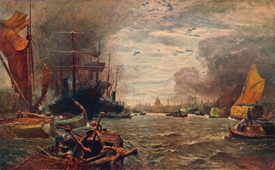 The Pool of London, 1888 1906 av Unbekannt