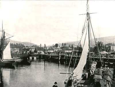 Havnen i Hobart, Tasmania, Australia, 1895. av Unbekannt
