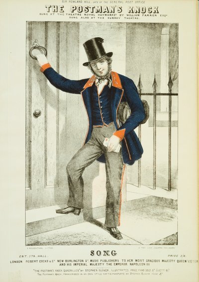 The Postmans Knock c1855. av Unbekannt