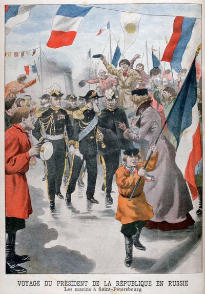 Presidenten for republikken Frankrike på besøk i St Petersburg, Russland, 1902 av Unbekannt