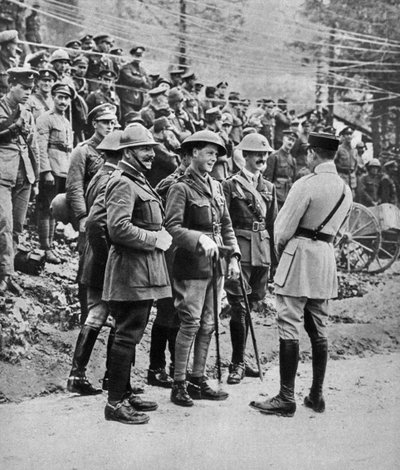 Prinsen av Wales ved den italienske fronten, 1917 av Unbekannt