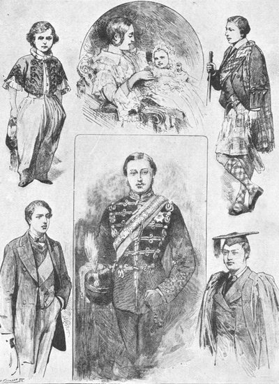 Prinsen av Wales i hans tidlige dager, 1901. av Unbekannt