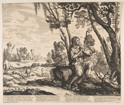 Den fortapte sønn som vokter griser, ca. 1636. av Unbekannt