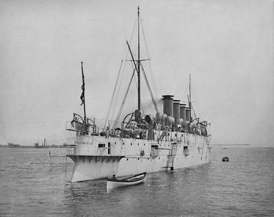 The Protected Cruiser Columbia., c1897. av Unbekannt