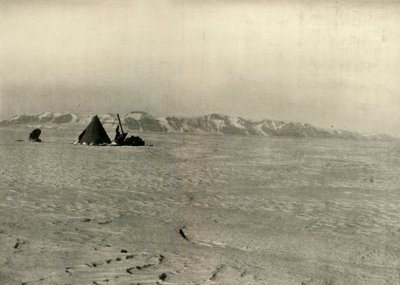 Queen Alexandra Range fotografert på vei ned breen, c1908, 1909 av Unbekannt