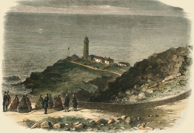 Dronningen på besøk i South Stack fyrtårn, Holyhead..., 1853, 1861. av Unbekannt