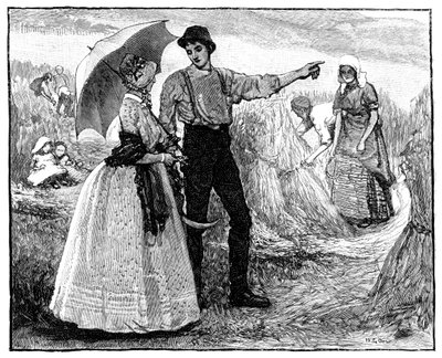 The Queen and the Reapers på Blair Castle, ca 1840-tallet, 1900 av Unbekannt