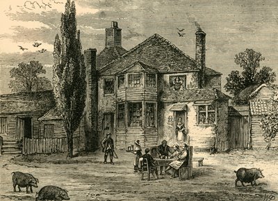 The Queens Head and Artichoke., c1876. av Unbekannt