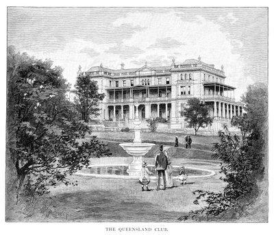 Queensland Club, Australia, 1886 av Unbekannt