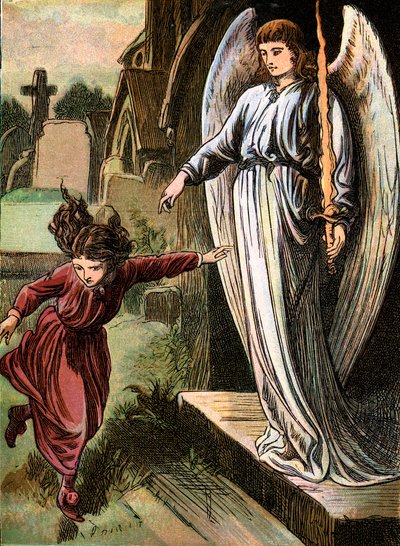 De røde skoene, eventyr av Hans Christian Andersen, c1880 av Unbekannt