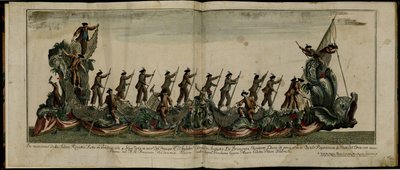 Regattaen i Venezia til ære for prins Edward 1739-1767, hertugen av York, 4. juni 1764, ca 1764 av Unbekannt
