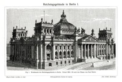 Riksdagen, Berlin, Tyskland, slutten av 1800-tallet av Unbekannt