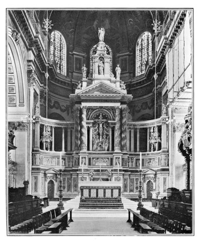 The Reredos i St Pauls Cathedral, 1901 av Unbekannt