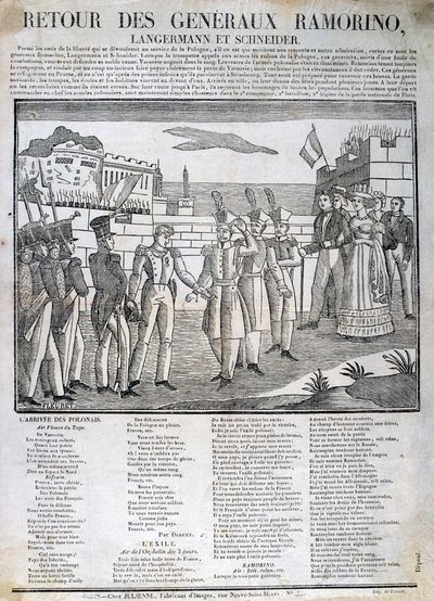General Ramorinos retur, 1831 av Unbekannt
