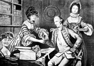 The Rival Milliners, 1770 av Unbekannt