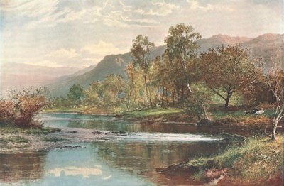 The River Running into Derwent Water, c1902. av Unbekannt