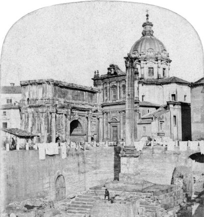 Forum Romanum, Roma, Italia, tidlig på 1900-tallet av Unbekannt
