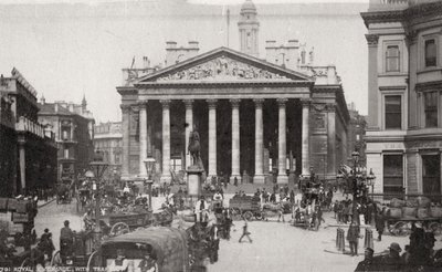 The Royal Exchange, London, slutten av 1800- eller begynnelsen av 1900-tallet av Unbekannt