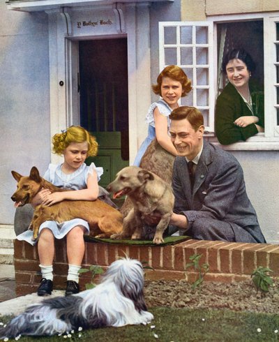 Kongefamilien i Windsor, 1930-tallet av Unbekannt