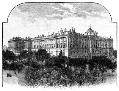 Det kongelige palass, Madrid, Spania, 1900 av Unbekannt