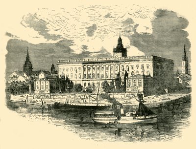 Det kongelige slott, Stockholm, 1890. av Unbekannt